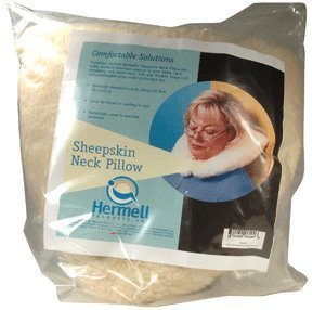 Imitation Sheepskin Zippered Cover Neck Pillow